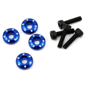 AX7668 LaTrax Aluminum Wheel Nut Washer (Blue) (4) (Teton)