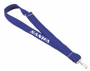 [000499] [107A30052A] SANWA - Neck strap (blue) 