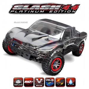 슬래시 플래티넘 에디션 Slash 4X4 Platinum Edition - Low CG Chassis (조종기셋트 배터리충전기 별매) CB6804R