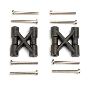 AX3930 Bulkhead cross braces (2)/ 3x25mm CS screws (8)