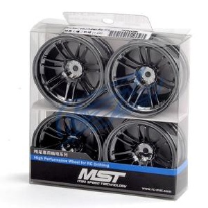 MST PREMIUM DRIFT Silver Black 7 spoke wheels +3 (4PC/한대분)