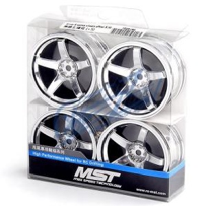 MST PREMIUM DRIFT Silver 5 spoke wheels offset 8 (4PC/한대분)