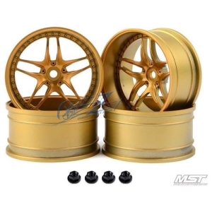 102062GD MST Gold FB RC 1/10 Drift Car Wheels offset 11 (4 PCS)