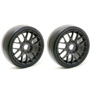 SWS40140EK16P Sweep 1:8 EXP GT racing slick glued tires 40deg. w/Belt(6ix Pak black wheel), 2pcs