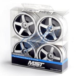 MST PREMIUM DRIFT Flat silver 5 spoke wheels offset 8 (4PC/한대분)