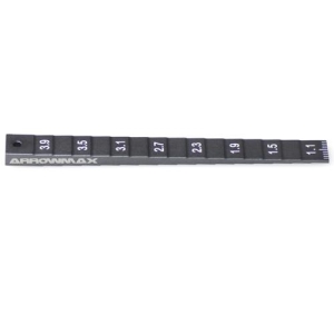 AM-220023-G Setting Gauge 1-4MM (0.1MM) For 1/32 Mini 4WD (Gray)