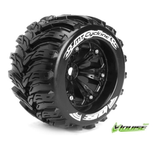 L-T3220BH SPORT Compound / Black Rim / 1/2&quot; OFFSET (2) 1/8 Scale Traxxas Style Bead 3.8인치 Monster Truck (반대분)