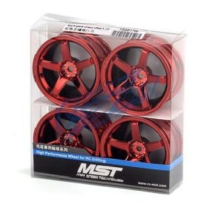 MST PREMIUM DRIFT Red 5 spoke wheel offset 8 (4PC/한대분)