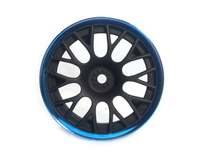 [타미야 한정판 휠] TA84252 Mesh Wheel Black&amp;Blue Rim/±2 (4Pcs)
