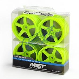 MST PREMIUM DRIFT Green 5 spoke wheels offset 8 (4PC/한대분)
