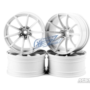 102078W MST White GTR wheel offset 9 (4 PCS)