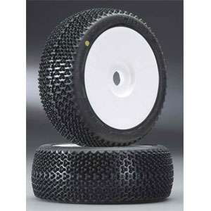 AP9030-31 Caliber M2 Off-Road 1/8 Tires Mounted V2 White (2) (휠아답터 17mm, 접착완료)