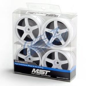 MST PREMIUM DRIFT White 5 spoke wheels offset 11 (4PC/한대분)