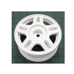 TA54674 White Split 5-Spoke Wheels (26mm Width, Offset +2) 4pcs.