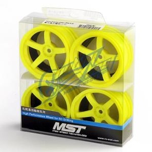 MST PREMIUM DRIFT Yellow 5 spoke wheels +3 (4PC/한대분)