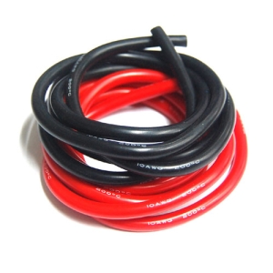 [추천상품]UP-WS10RB Silicon Wire 10AWG (RED : 1mtr, Black : 1mtr) : 실리콘와이어 10게이지