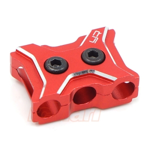 YA-0485RD Yeah Racing Aluminum Case 12-14 Gauge Wire Guard Clamp Type A Red