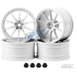 102072W MST White 5H 1/10 Drift Car Wheels offset 7 (4 PCS)