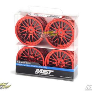 MST PREMIUM DRIFT Red 10 spokes 2 ribs wheel (+5) (4)