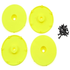 [입고]Wheel Disk, FL Yellow w/Screws (4): 22SCT/2.0
