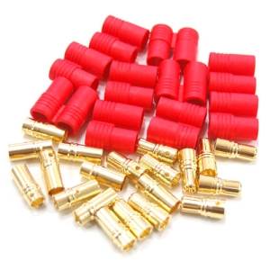 UP-HXT60-3 HXT 6mm Gold Connector w/ Protector (10pcs)