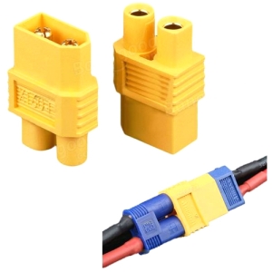 UP-XT60-E3 XT60 Male Plug To EC3 Female Connector Plug (2pcs)