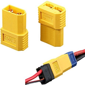 UP-XT60-X XT60 Male Plug To Traxxas Female Connector Plug (2pcs)