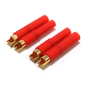 UP-AM1010C HXT 4mm Gold Connector w/Pre-installed Bullets (2pair)
