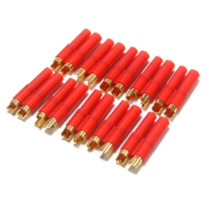 UP-AM1010C-3 HXT 4mm Gold Connector w/Pre-installed Bullets (10pair)