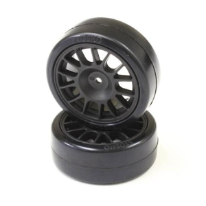 KYFAT306BK Drift Tire Rear(14-Spoke/Black/24mm/2p)