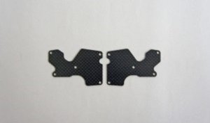 [E2156] Graphite Rear Lower Suspension Arm Mount Plate 2pcs (1mm): X8
