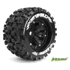 L-T3219BH MT-UPHILL SPORT Compound / Black Rim / 1/2&quot; OFFSET (2) 1/8 Scale Traxxas Style Bead 3.8” Monster Truck(반대분)
