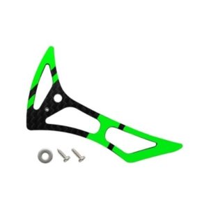 Rakonheli CNC CF Tail Fin Set (Black-Green) - Blade 180 CFX, Trio 180 CFX