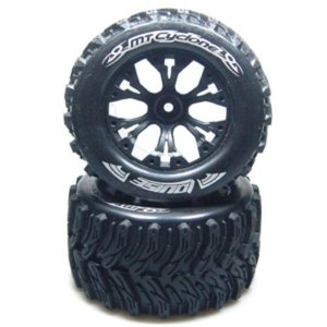 L-T3226SBH MT-CYCLONE 2.8&quot; TRUCK TIRES TRAXXAS BEAD SOFT COMPOUND/BLACK 1/2 OFFSET RIM/MOUNTED (반대분)