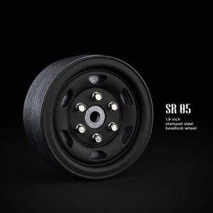 GM70504 SR05 1.9inch beadlock wheels (Matt black) (2)