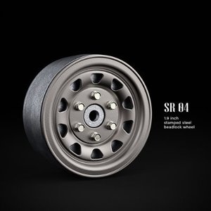 GM70497 SR04 1.9inch beadlock wheels (Uncoated steel) (2)