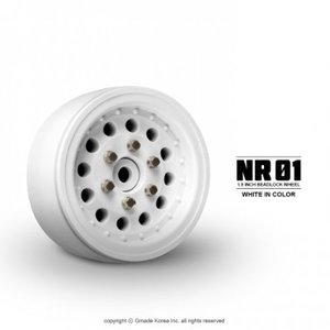 GM70226 1.9 NR01 beadlock wheels (White) (2)