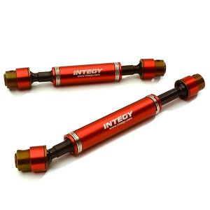 Billet Machined Center Drive Shafts for Traxxas TRX-4 Crawler 12.3in &amp; 12.8in WB C28409RED