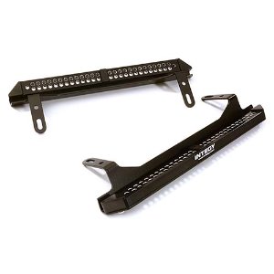 Alloy Machined Side Step Plate Set for Traxxas TRX-4 Scale &amp; Trail Crawler (Black)