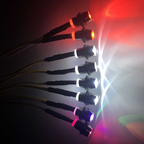 Bright LED Set (5Ø) 구성:무지개4개+레드 2개+화이트 2개 바로수신기에 연결할수있음