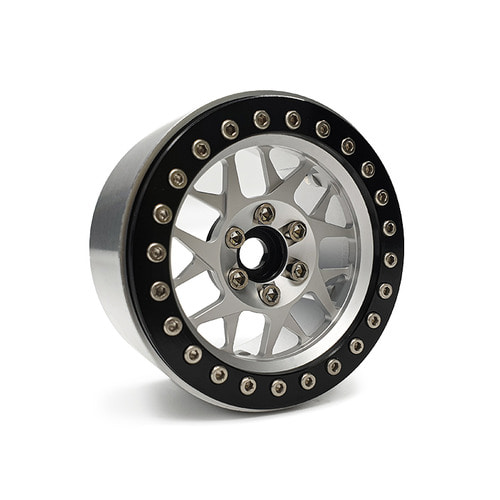 CN01 Aluminum beadlock wheels (Silver) (4)│2.2 메탈 비드락휠