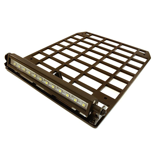 Realistic 1/10 Scale Luggage Tray 180x150x22mm w/ Adjustable LED Spot Light Set C27166
