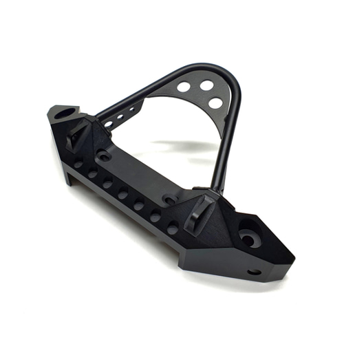 Metal front bumper with LED lights for TRX-4 and SCX10 II A