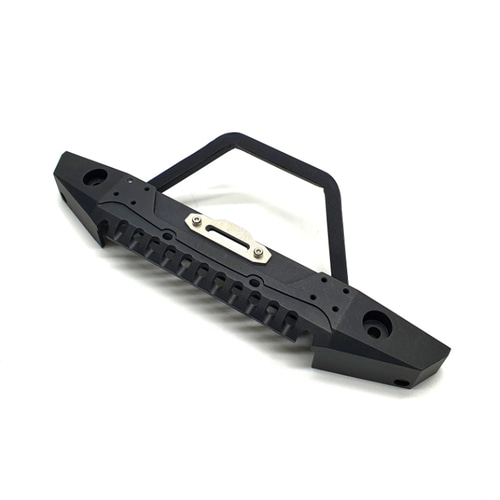 Metal front bumper with LED lights for TRX-4 and SCX10 II B