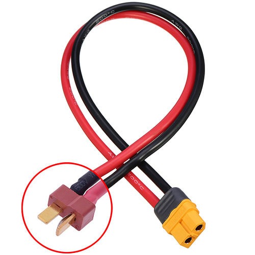 [#BM0217] Charging Lead - Amass XT60 Female to T plug Male/14AWG Silicone Wire T100,T200 충전케이블