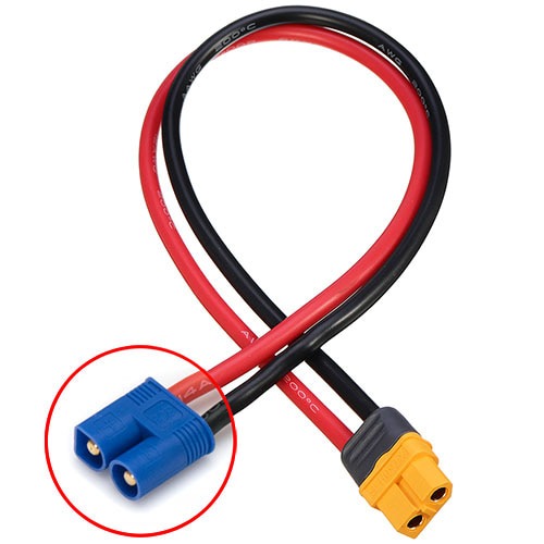 [#BM0219] Charging Lead - Amass XT60 Female to EC3 Male/14AWG Silicone Wire T100,T200 충전케이블