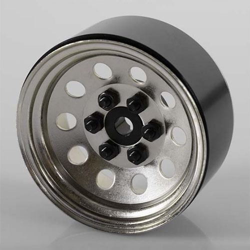 [#Z-W0073] [4개 한대분] Pro10 1.9&quot; Steel Stamped Beadlock Wheel (Silver)