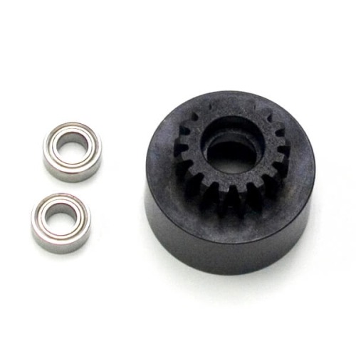TKR4127 – 1/8th Clutch Bell (hardened steel, Mod 1, 17t, w/bearings)