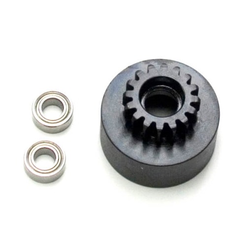 TKR4126 – 1/8th Clutch Bell (hardened steel, Mod 1, 16t, w/bearings)