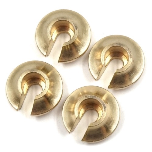 AXSC-016 Yeah Racing Brass Spring Retainer 4pcs For Axial SCX10 II &amp; III Element Enduro